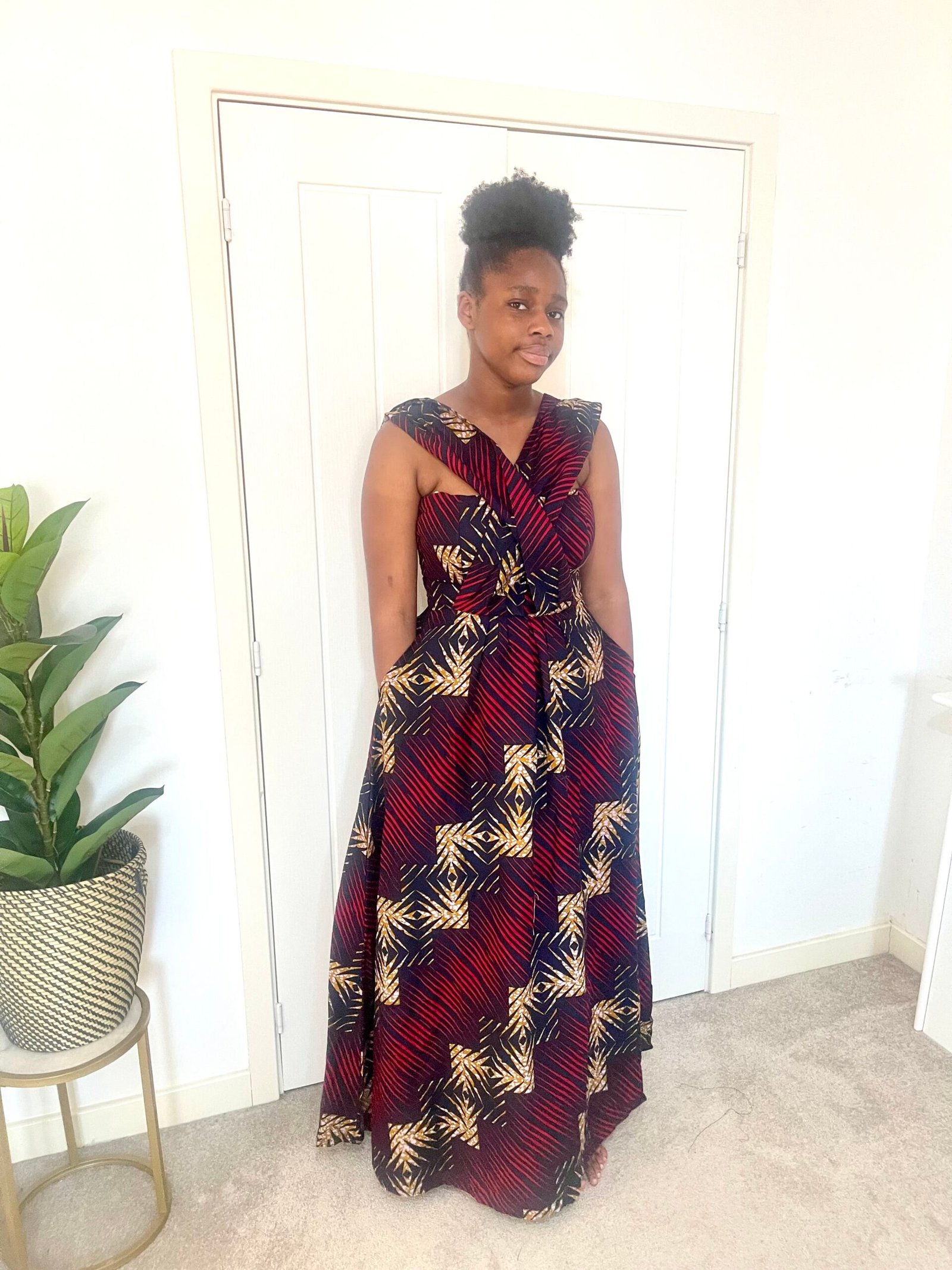 Backpack with metal fastener